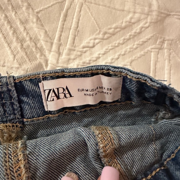 Zara Denim Strapless Top - Picture 2 of 3